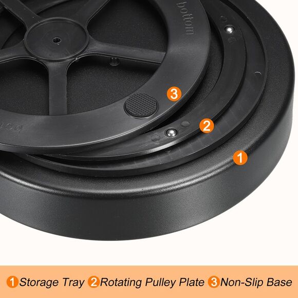 Lazy Susan Turntable Rotating Spice Racks for Cabinet Kitchen Organization - Picture 4 of 6